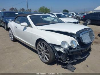  Salvage Bentley Continental Gtc