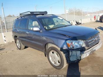  Salvage Toyota Highlander