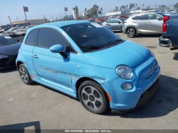  Salvage FIAT 500e