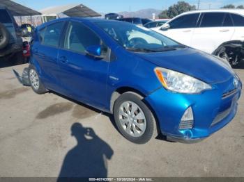  Salvage Toyota Prius c