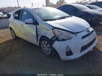  Salvage Toyota Prius c