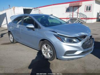  Salvage Chevrolet Cruze