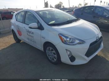  Salvage Toyota Prius c