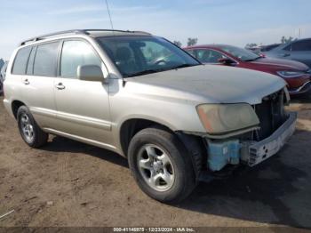  Salvage Toyota Highlander