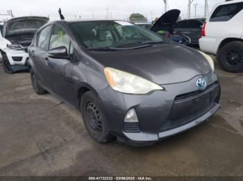  Salvage Toyota Prius c