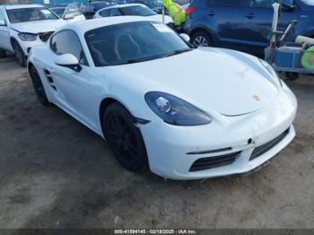  Salvage Porsche 718 Cayman