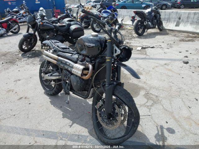  Salvage Triumph Motorcycle Scrambler
