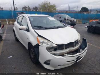  Salvage Toyota Prius c