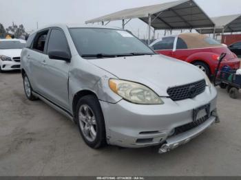  Salvage Toyota Matrix
