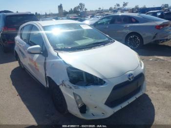  Salvage Toyota Prius c