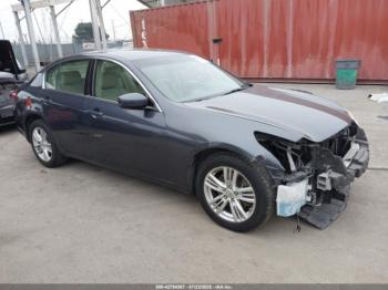  Salvage INFINITI G37x