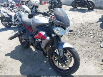  Salvage Triumph Motorcycle Street Triple