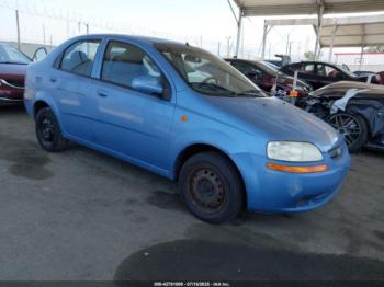  Salvage Chevrolet Aveo