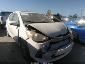  Salvage Toyota Prius c