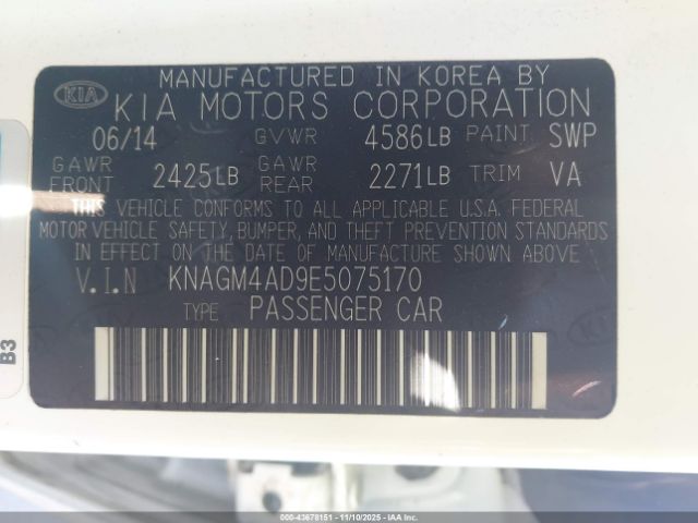 Kia Optima Lx Image 8