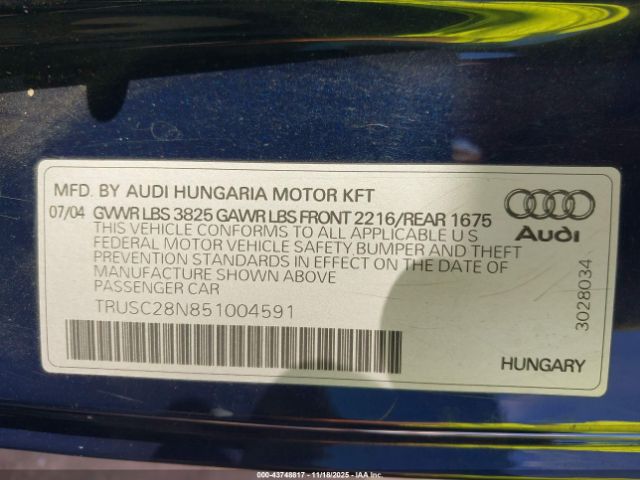 Audi TT 1.8l Image 12