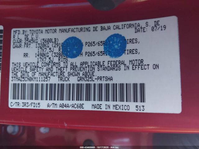 Toyota Tacoma Trd Sport Image 3