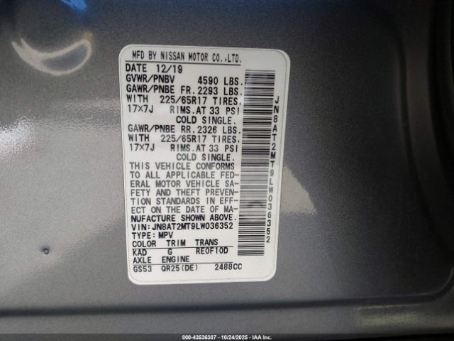 Nissan Rogue Sv Fwd Image 10