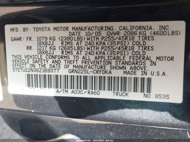 Toyota Tacoma V6 Image 6