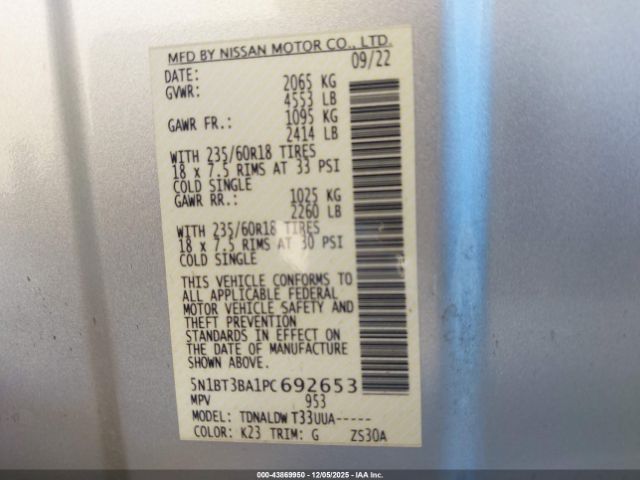 Nissan Rogue Sv Fwd Image 12