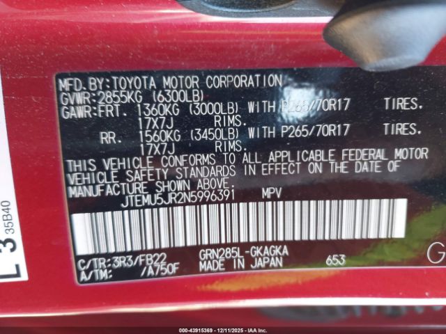 Toyota 4Runner Sr5 Image 12