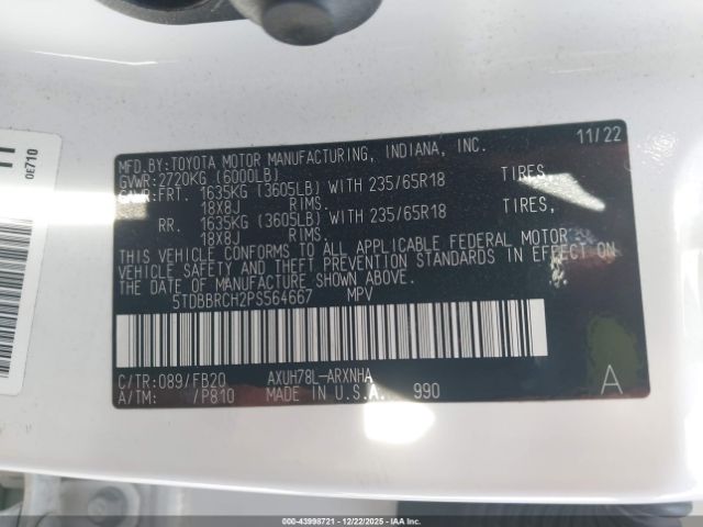 Toyota Highlander Hybrid Le Image 12