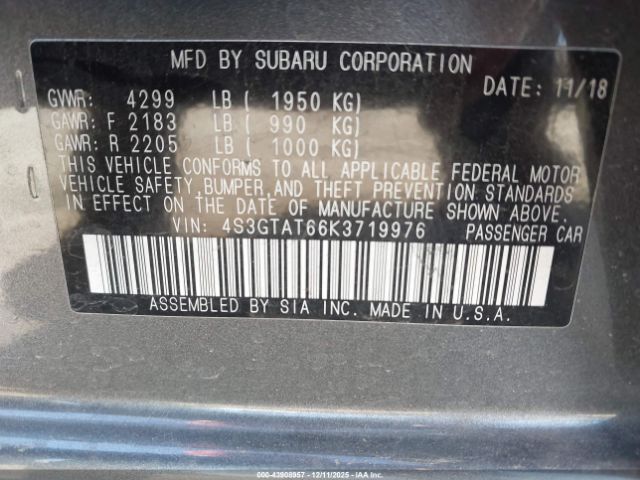 Subaru Impreza 2.0i Limited Image 6