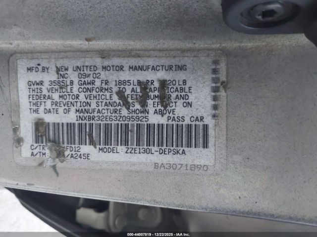 Toyota Corolla S Image 7