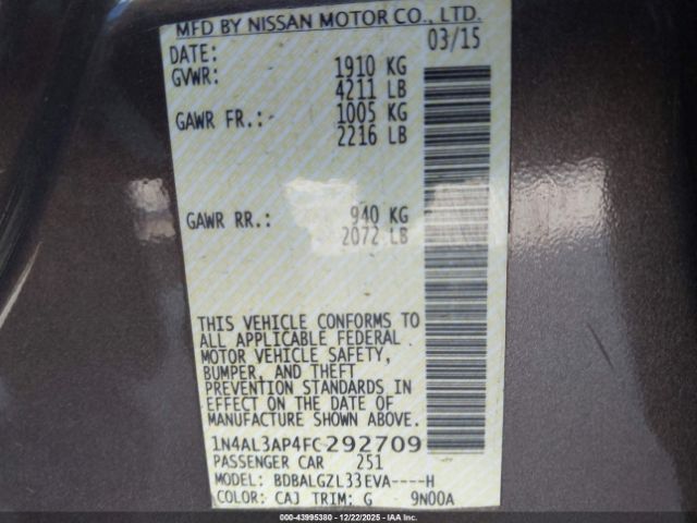 Nissan Altima 2.5 S Image 10