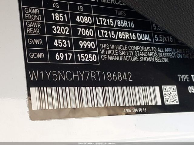 Mercedes-Benz Sprinter 3500 High Roof 4-cyl Diesel Ho Image 4