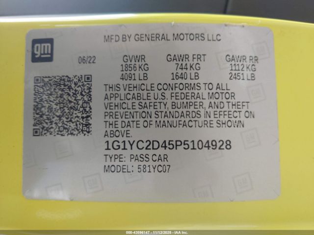 Chevrolet Corvette Rwd  3lt Image 14