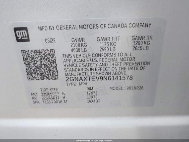 Chevrolet Equinox Awd 2fl Image 5