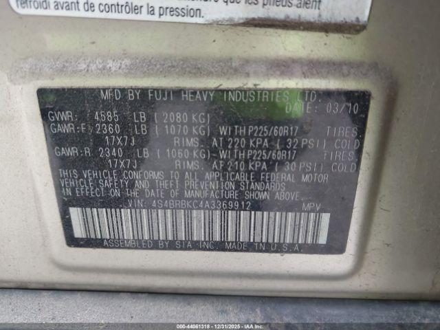 Subaru Outback 2.5i Limited Image 11