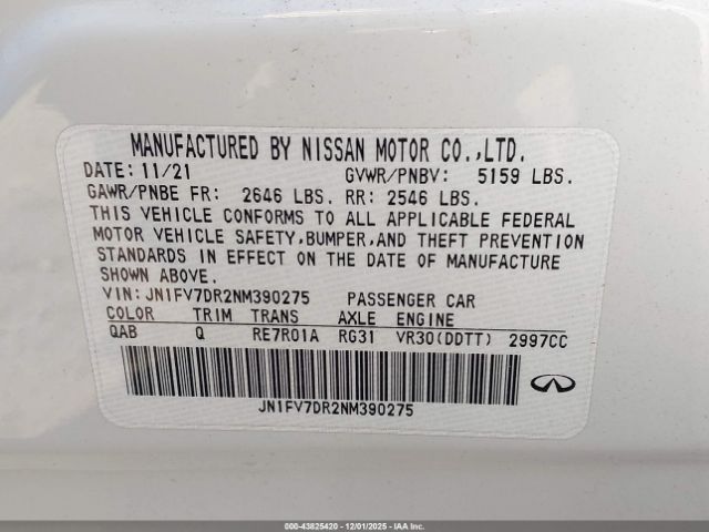 INFINITI Q50 Red Sport 400 Awd Image 7