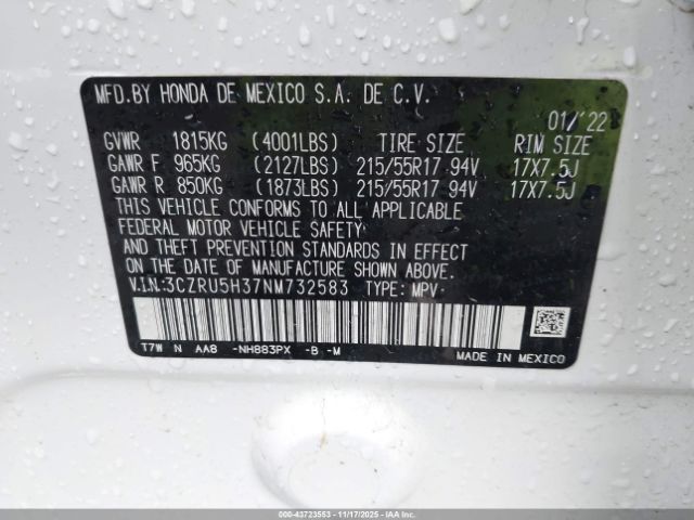 Honda HR-V 2wd Lx Image 2