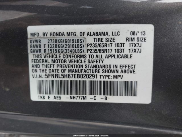 Honda Odyssey Ex-l Image 15