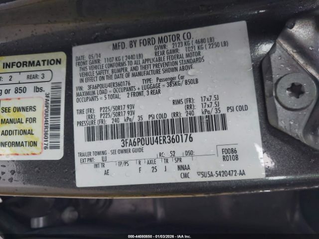 Ford Fusion S Image 4