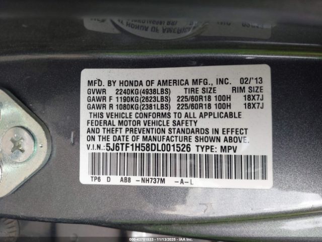 Honda Crosstour Ex-l V6 Image 9