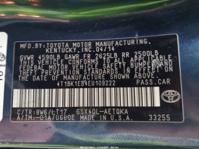 Toyota Avalon Xle Touring Image 14