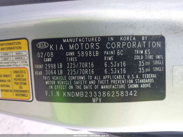 Kia Sedona Lx Image 7