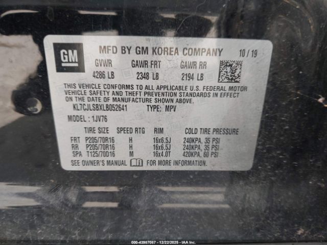 Chevrolet Trax Fwd Lt Image 15