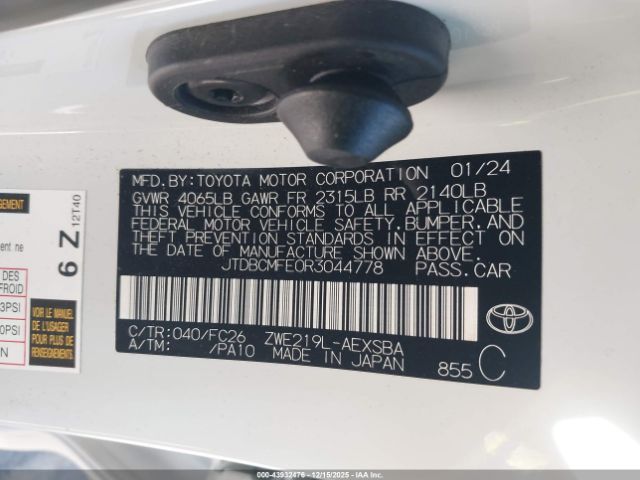 Toyota Corolla Hybrid Se Image 15