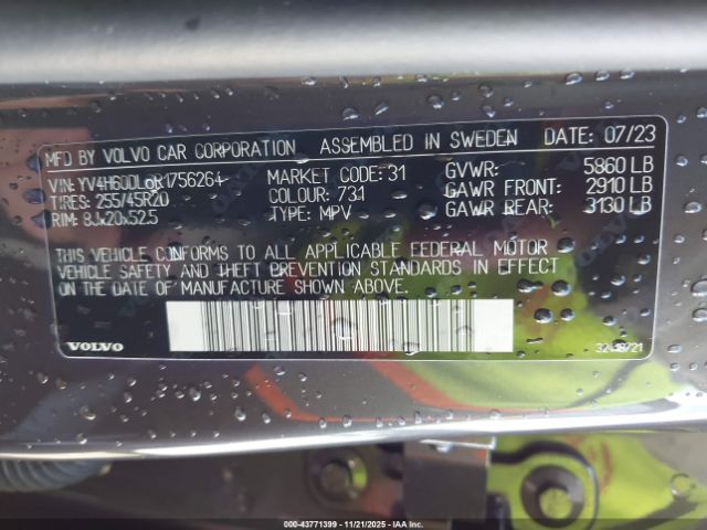 Volvo Xc60 Recharge Plug-in Hyb T8 Plus Dark Theme Image 5