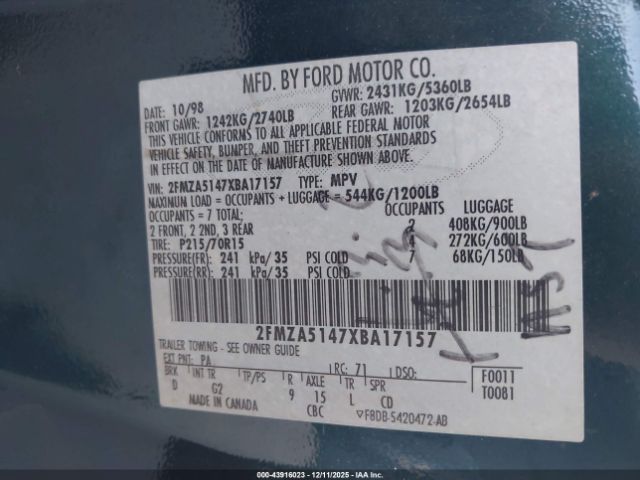 Ford Windstar Lx Image 8