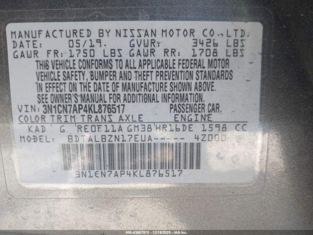 Nissan Versa 1.6 Sv Image 5