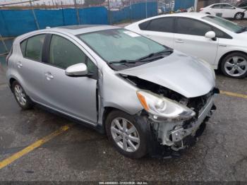  Salvage Toyota Prius c