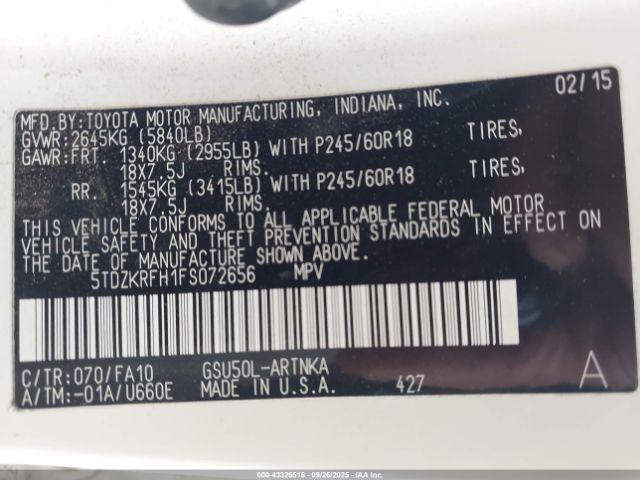 Toyota Highlander Le Plus V6 Image 8