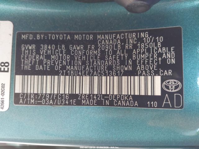 Toyota Corolla Le Image 5