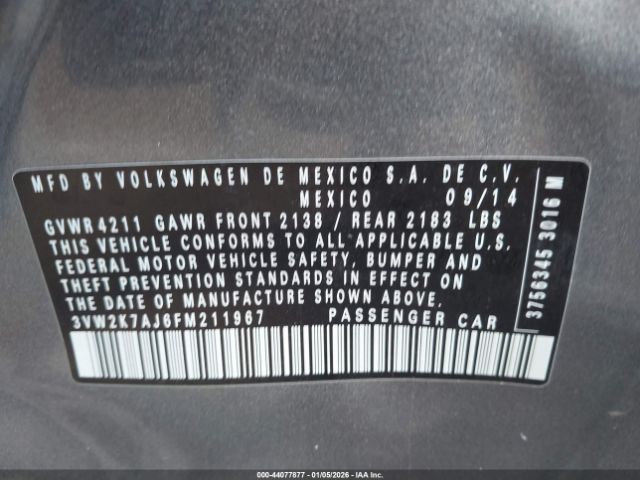 Volkswagen Jetta 2.0l S Image 6