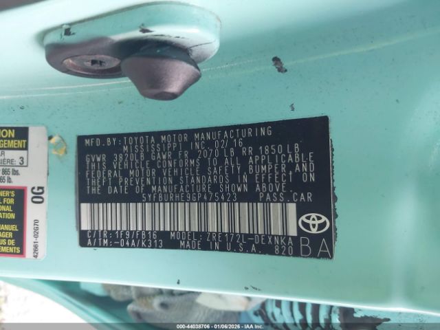 Toyota Corolla Le Plus Image 11